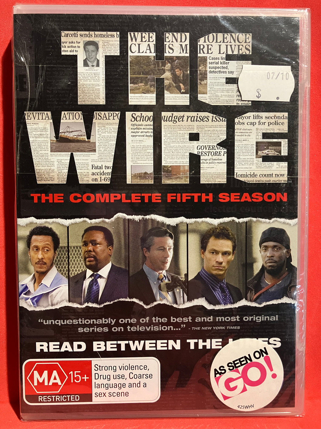 THE WIRE - COMPLETE FIFTHE SEASON - DVD (SEALED)
