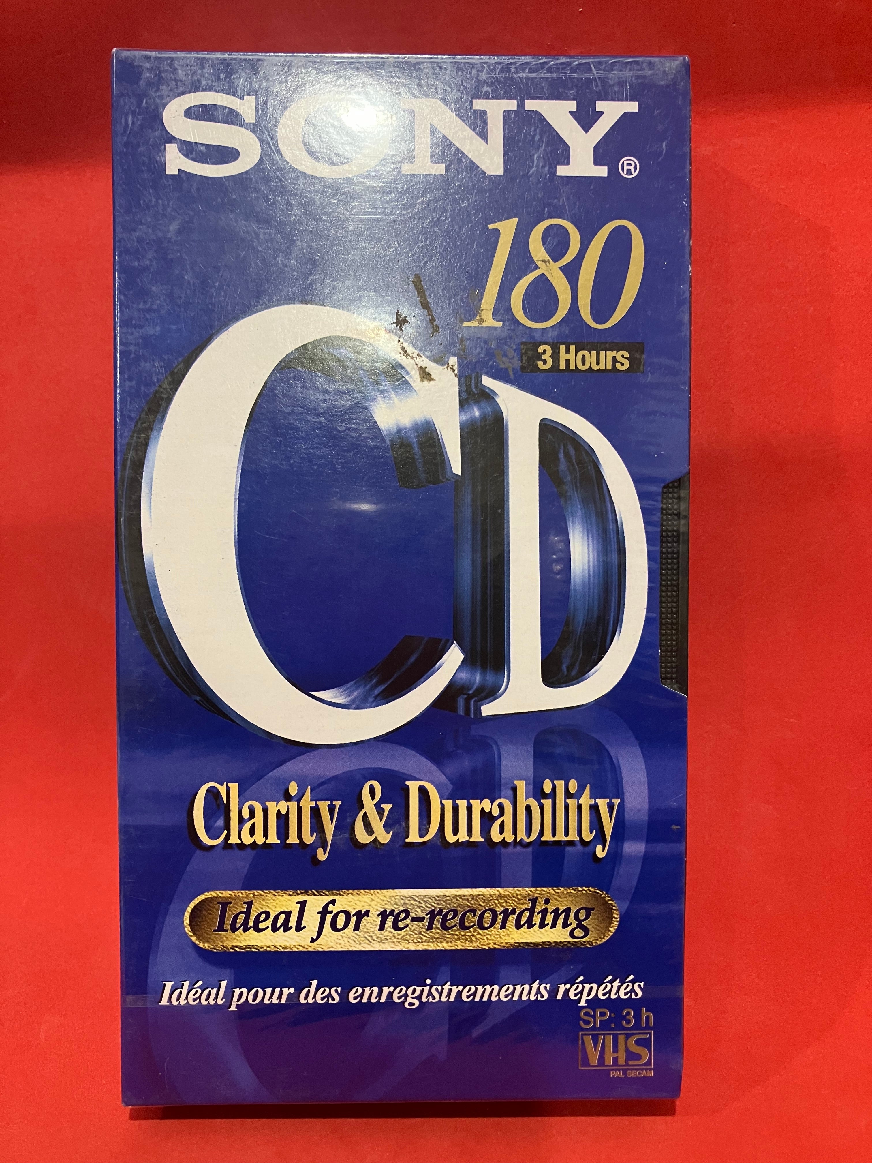 SONY 180 CD PAL VHS (SEALED) – Dixon Recycled Records