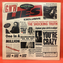 Load image into Gallery viewer, GUNS'N'ROSES - G'N'R' LIES LP - VINYL - RARE UNCENSORED COVER