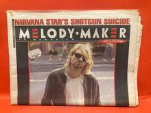 Load image into Gallery viewer, MELODY MAKER MAGAZINE- 16 APRIL 1994 - KURT COBAIN (1967-1994) COVER - NIRVANA