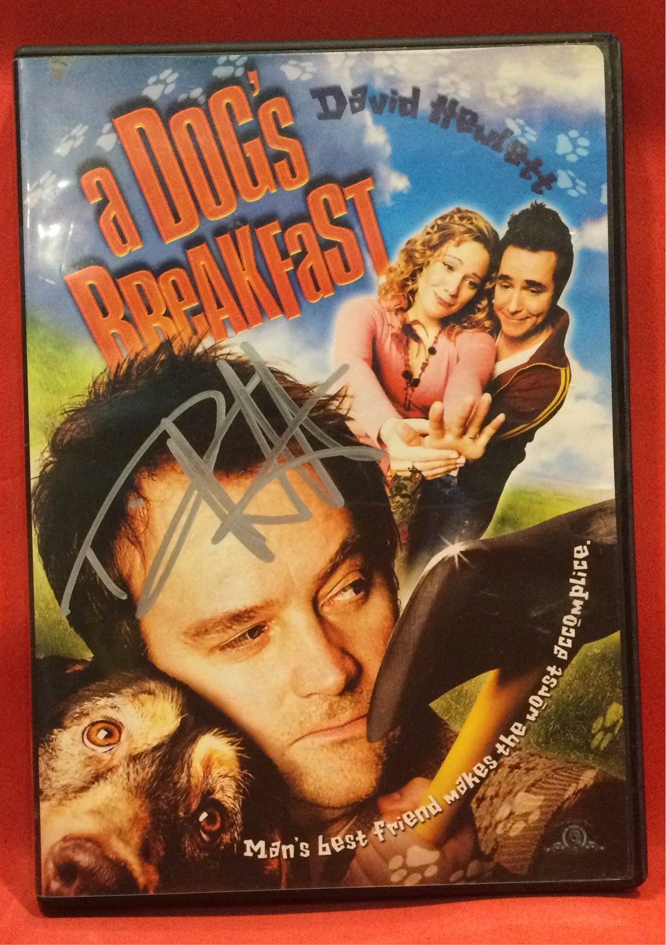 A DOG S BREAKFAST DVD SIGNED DAVID HEWLETT USED