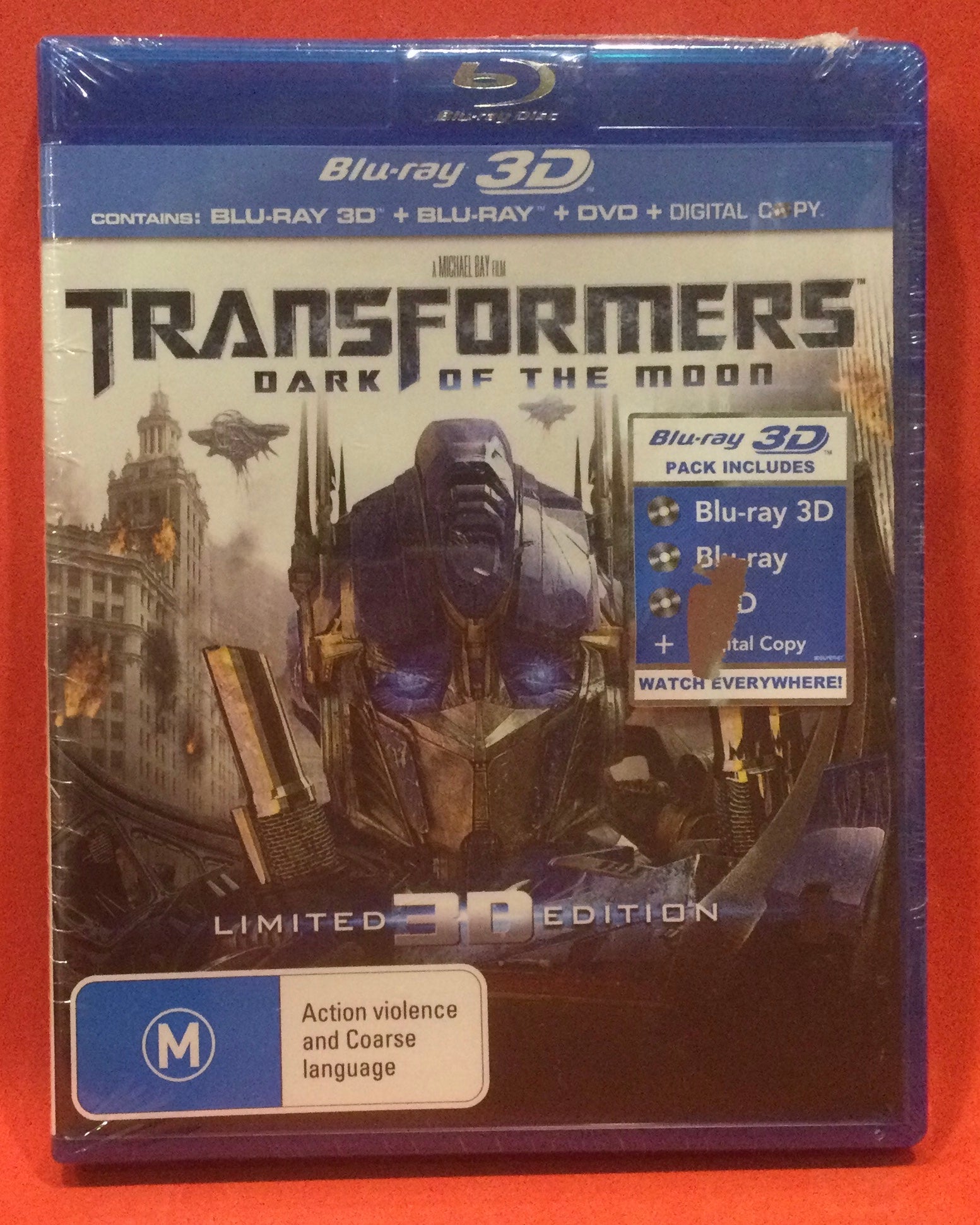 TRANSFORMERS DARK SIDE OF THE MOON LIMITED 3D EDITION BLURAY (S