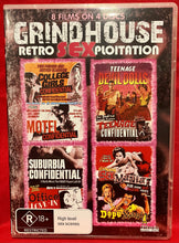 Load image into Gallery viewer, GRINDHOUSE RETRO SEXPLOITATION - 8 FILMS - 4 DISCS - DVD
