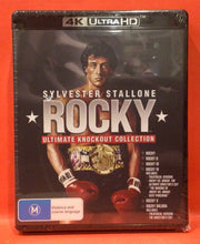 Load image into Gallery viewer, ROCKY - THE ULTIMATE KNOCKOUT COLLECTION - 6 FILMS  -  4K ULTRA HD   (NEW/ SEALED)
