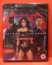 Load image into Gallery viewer, BATMAN V SUPERMAN - DAWN OF JUSTICE ULTIMATE EDITION   -  4K ULTRA HD   (NEW/ SEALED)
