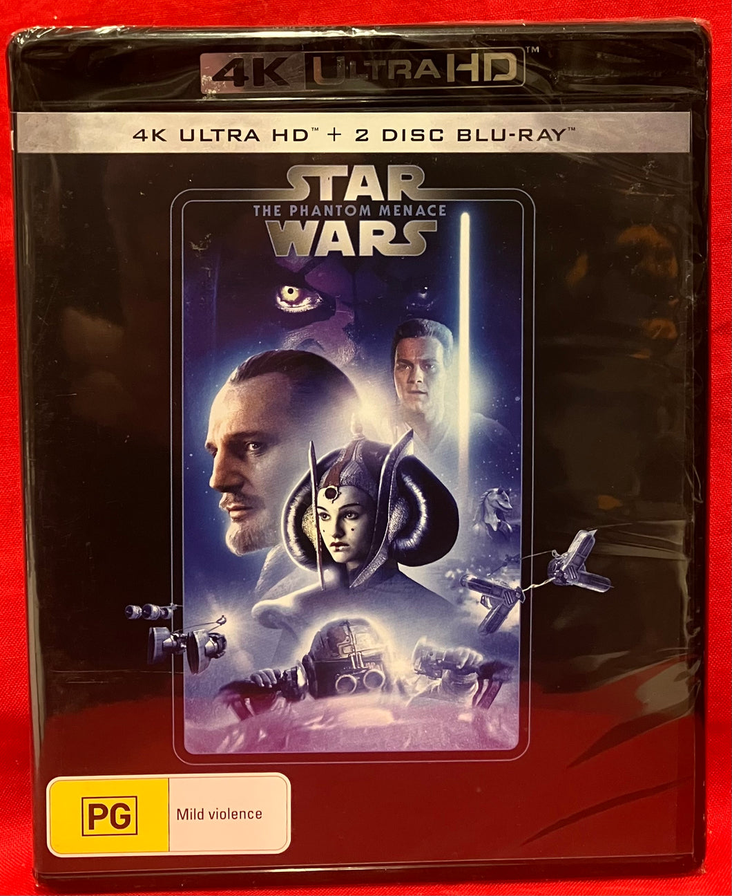 STAR WARS - THE PHANTOM MENACE  -  4K ULTRA HD  & 2 DISC BLU-RAY (NEW/ SEALED)