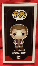 Load image into Gallery viewer, FUNKO POP!  - GENERAL LEIA - STAR WARS #107  - NEW IN BOX
