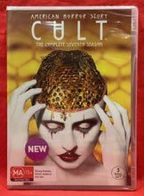 Load image into Gallery viewer, AMERICAN HORROR STORY - CULT - COMPLETE SEVENTH SERIES - 3 DISCS - DVD (NEW / SEALED)
