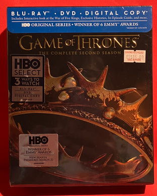 game of thrones season 2 blu ray and dvd