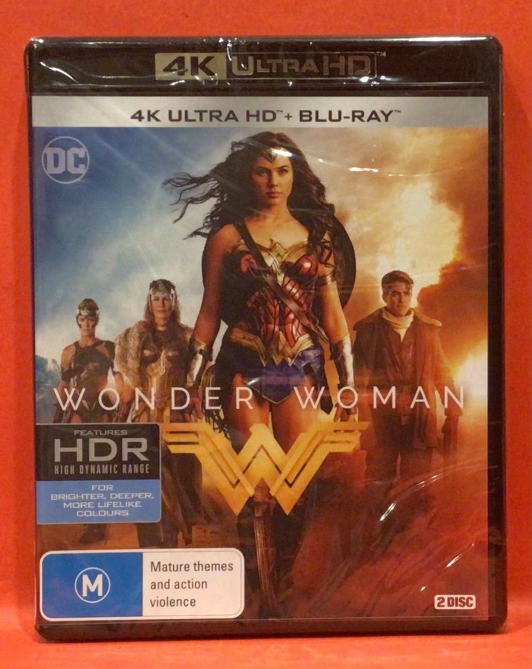 WONDER WOMAN (2017) - 2 DISCS -  4K ULTRA HD  & BLU-RAY (NEW/ SEALED)
