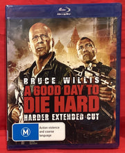 Load image into Gallery viewer, A GOOD DAY TO DIE HARD - HARDER EXTENDED CUT - BLU-RAY (NEW/ SEALED)
