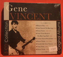 Load image into Gallery viewer, GENE VINCENT - 6 ORIGINAL ALBUMS - 3 CD COLLECTION (NEW/SEALED)
