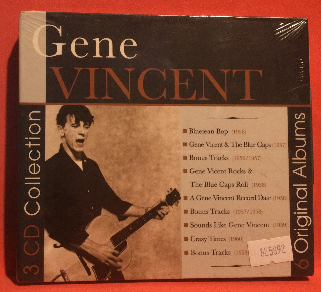 GENE VINCENT - 6 ORIGINAL ALBUMS - 3 CD COLLECTION (NEW/SEALED)