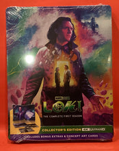 Load image into Gallery viewer, LOKI - COMPLETE FIRST SEASON  -  4K ULTRA HD &amp; BLU-RAY  - LTD EDITION STEELBOOK (NEW/ SEALED)
