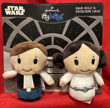 Load image into Gallery viewer, HALLMARK - ITTY BITTYS STAR WARS - HAN SOLO &amp; PRINCESS LEIA - BRAND NEW
