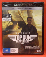 Load image into Gallery viewer, TOP GUN - MAVERICK -  4K ULTRA HD &amp; BLU-RAY  (NEW/ SEALED)
