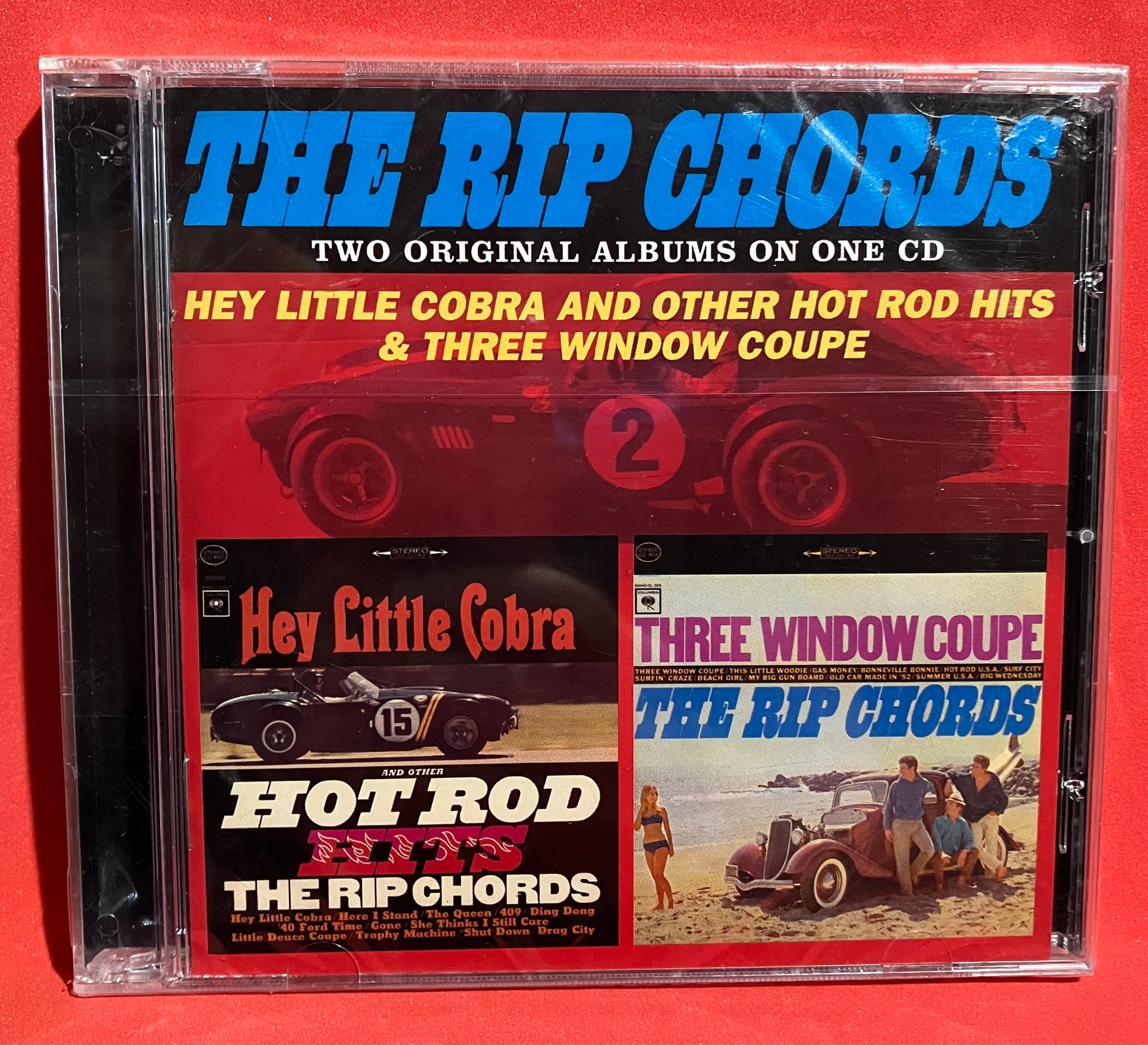 THE RIP CHORDS - 2 ALBUMS HEY LITTLE COBRA & THREE WINDOW COUPE CD (SE –  dixonrecycled