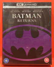 Load image into Gallery viewer, BATMAN RETURNS -  4K ULTRA HD &amp; BLU-RAY - STEELBOOK  (NEW/ SEALED)
