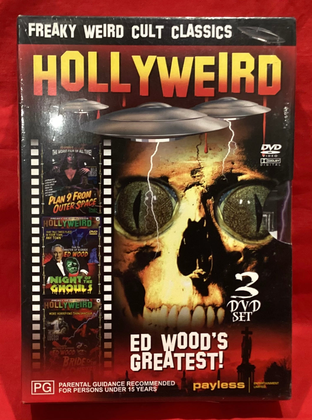 HOLLYWEIRD - 3 DVD SET - ED WOOD (NEW/ SEALED)