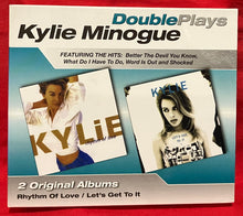 Load image into Gallery viewer, KYLIE MINOGUE - DOUBLE PLAYS - RHYTHM OF LOVE &amp; LET&#39;S GET TO IT - 2 CD
