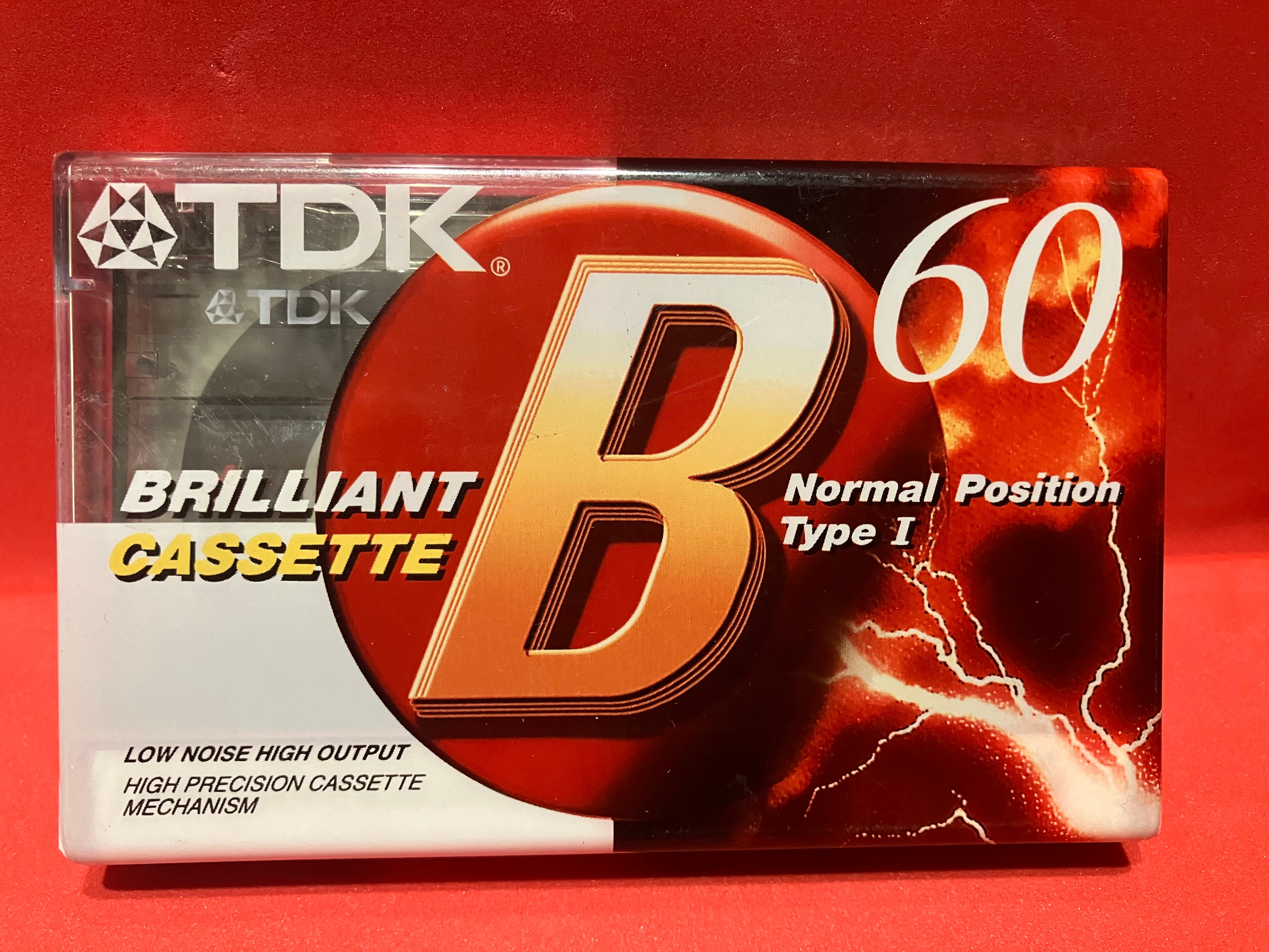 Cassette Vierge TDK B60 - Référence 1906, Pré-Scellée
