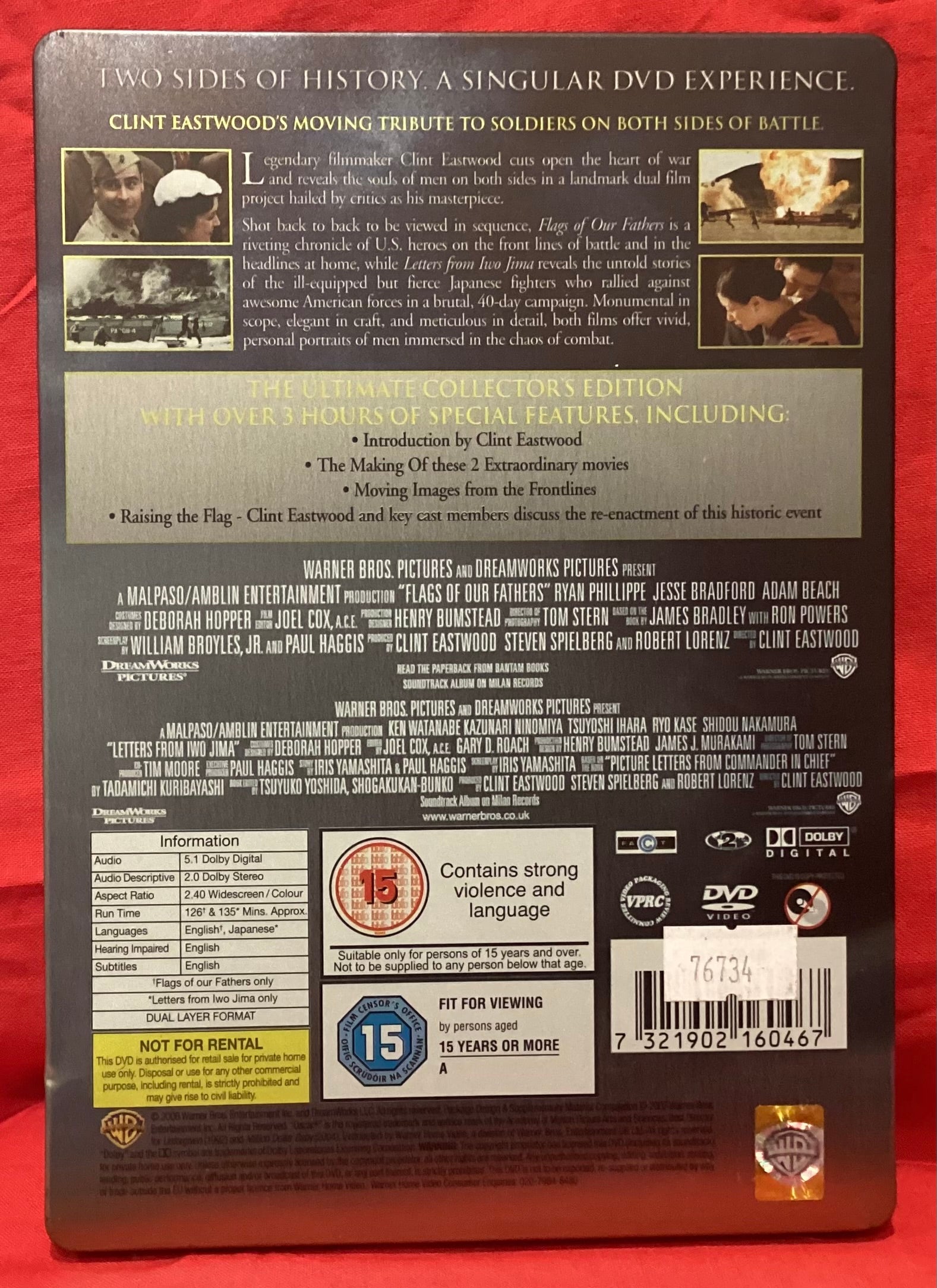 FLAGS OF OUR FATHERS / LETTERS FROM IWO JIMA - 4 DISC DVD
