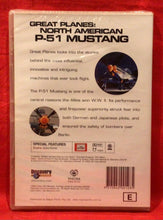 Load image into Gallery viewer, GREAT PLANES:NORTH AMERICAN P-51 MUSTANG    - DVD (NEW / SEALED)
