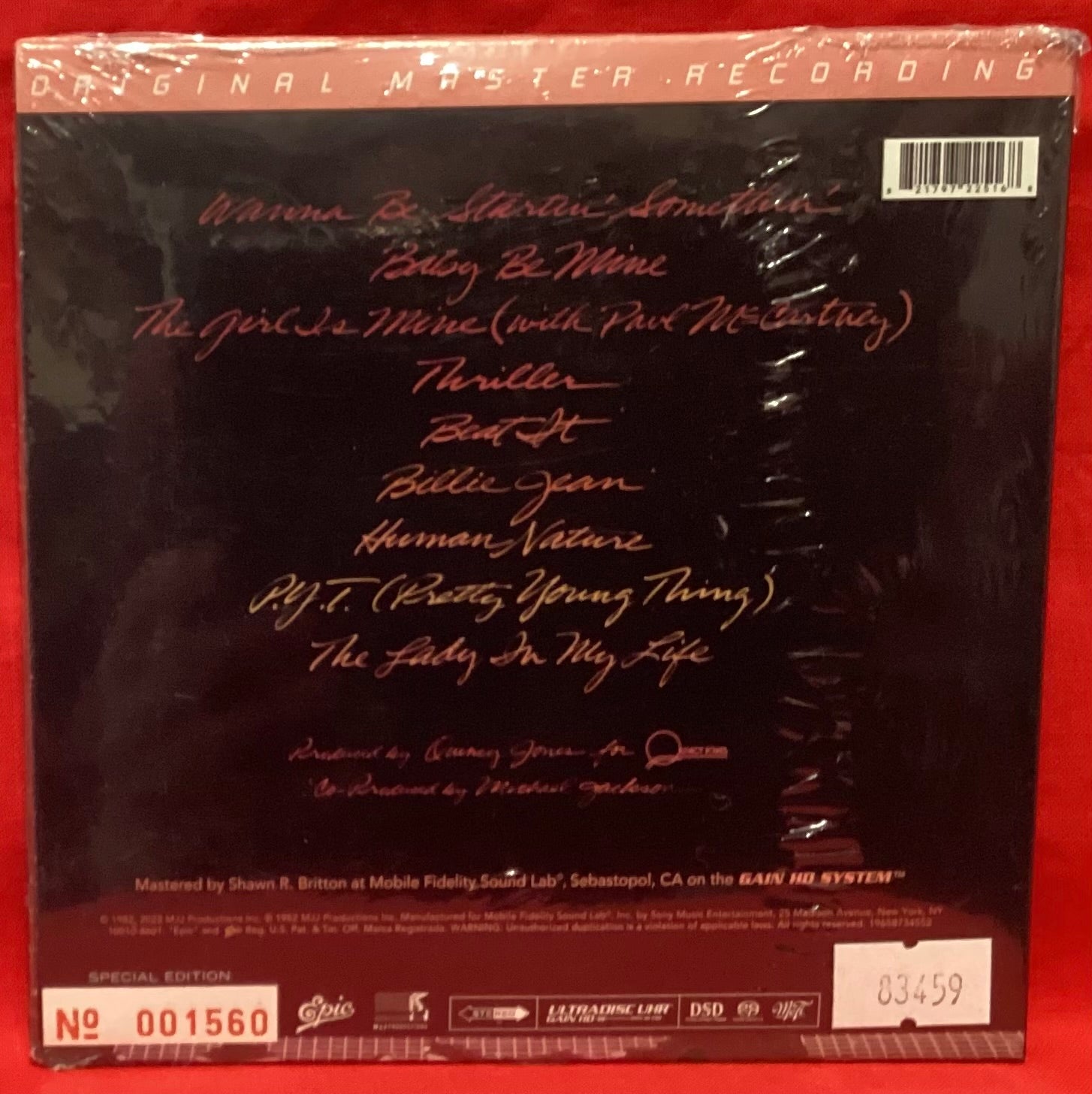 MICHAEL JACKSON - THRILLER - SACD - SPECIAL EDITION (NEW/ SEALED