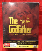 Load image into Gallery viewer, THE GODFATHER - TRILOGY 50TH ANNIVERSARY (AUSTN RELEASE) -  4K ULTRA HD &amp; BLU-RAY BONUS DISC   (NEW/ SEALED)
