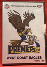 Load image into Gallery viewer, AFL WEST COAST EAGLES - PREMIERS 2018 - DVD (NEW/ SEALED)
