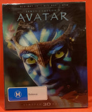 Load image into Gallery viewer, AVATAR - BLU-RAY 3D / BLU-RAY / DVD - LENTICULAR COVER  (NEW/ SEALED)
