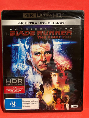 BLADE RUNNER FINAL CUT 4K ULTRA HD AND BLU RAY DISC