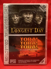 Load image into Gallery viewer, THE LONGEST DAY / TORA! TORA! TORA! - 2 MOVIES - DVD (NEW/ SEALED)
