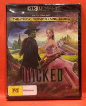 Load image into Gallery viewer, WICKED - THEATRICAL VERSION &amp; SING-ALONG -  4K ULTRA HD   (NEW/ SEALED)
