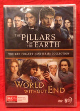 Load image into Gallery viewer, THE PILLARS OF THE EARTH / WORLD WITHOUT END - MINI SERIES - DVD (NEW / SEALED)

