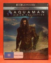 Load image into Gallery viewer, AQUAMAN  - 2 FILM COLLECTION  -  4K ULTRA HD   &amp; BLU-RAY (NEW/ SEALED)
