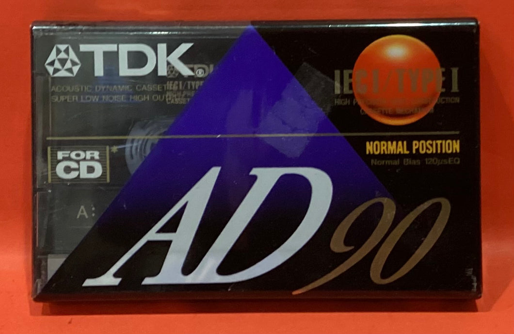 TDK AD90 BLANK AUDIO CASSETTE (NEW)
