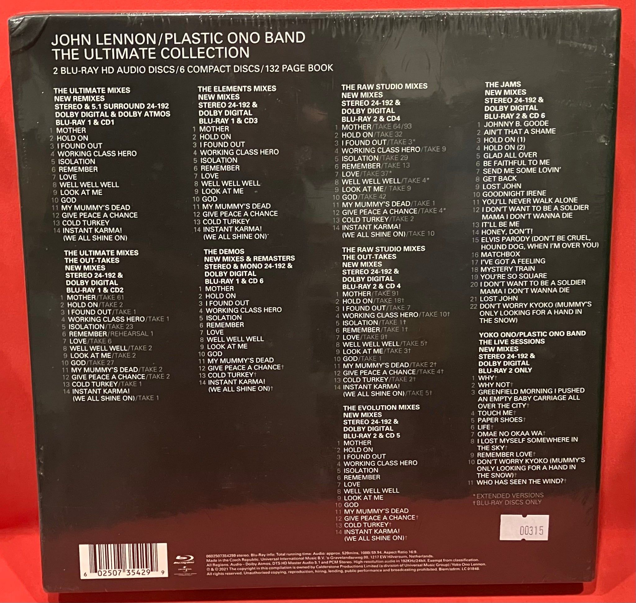 JOHN LENNON/PLASTIC ONO BAND - THE ULTIMATE COLLECTION – DELUXE CD