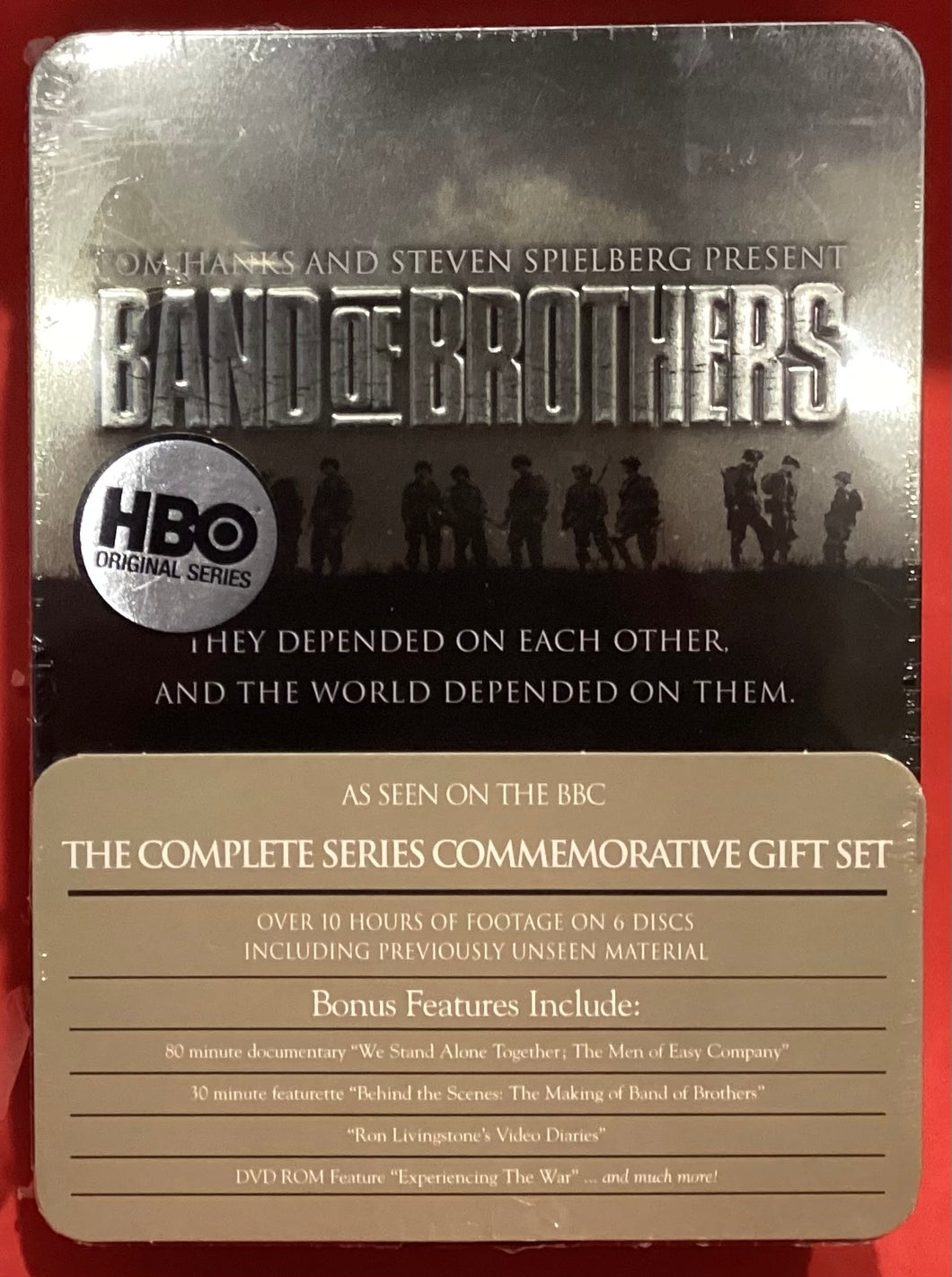 BAND OF BROTHERS - DVD BOX SET IN TIN CASE - STEELBOOK HBO - UK EDITION  (NEW / SEALED)