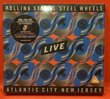 Load image into Gallery viewer, ROLLING STONES - STEEL WHEELS LIVE - ATLANTIC CITY - DVD/ 2 CD (NEW/ SEALED)

