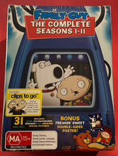 Load image into Gallery viewer, FAMILY GUY - COMPLETE SEASONS 1 - 11 - 31 DISC SET DVD (SEALED)
