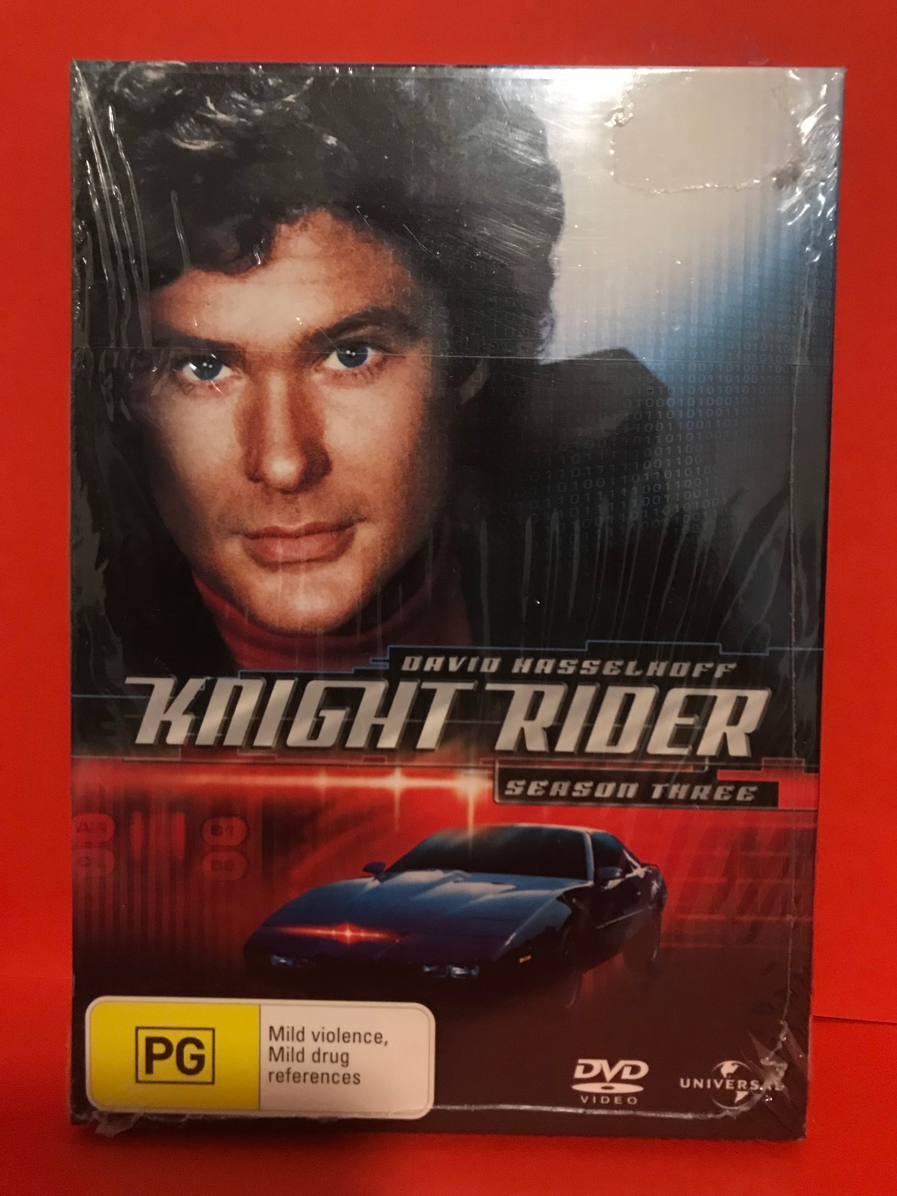 KNIGHT RIDER - SEASON THREE -3 DVD DISCS (SEALED) – dixonrecycled