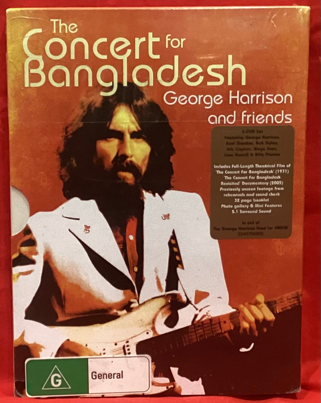 THE CONCERT FOR BANGLADESH - GEORGE HARRISON AND FRIENDS - DVD  (NEW/ SEALED)