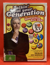 Load image into Gallery viewer, TALKIN'  'BOUT YOUR GENERATION - INTERACTIVE QUIZ D VD  (NEW / SEALED)
