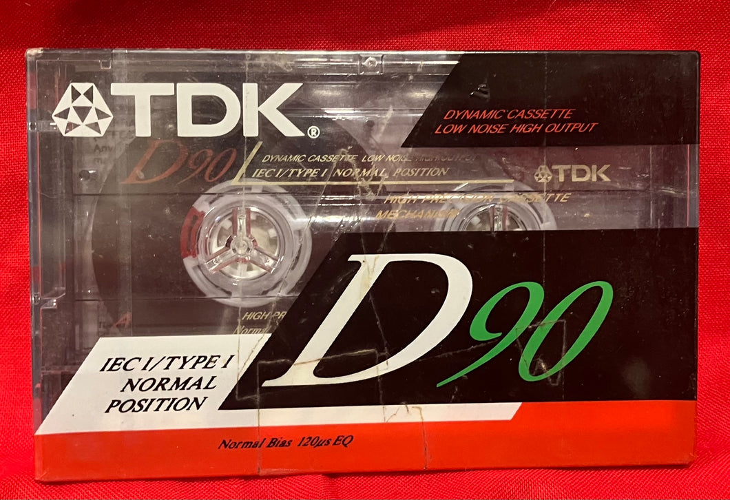 TDK D90 BLANK AUDIO CASSETTE (SEALED)