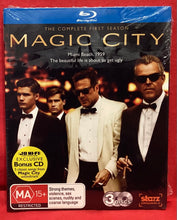 Load image into Gallery viewer, MAGIC CITY  - COMPLETE FIRST SEASON - 3  DISCS - BLU-RAY (NEW/ SEALED)
