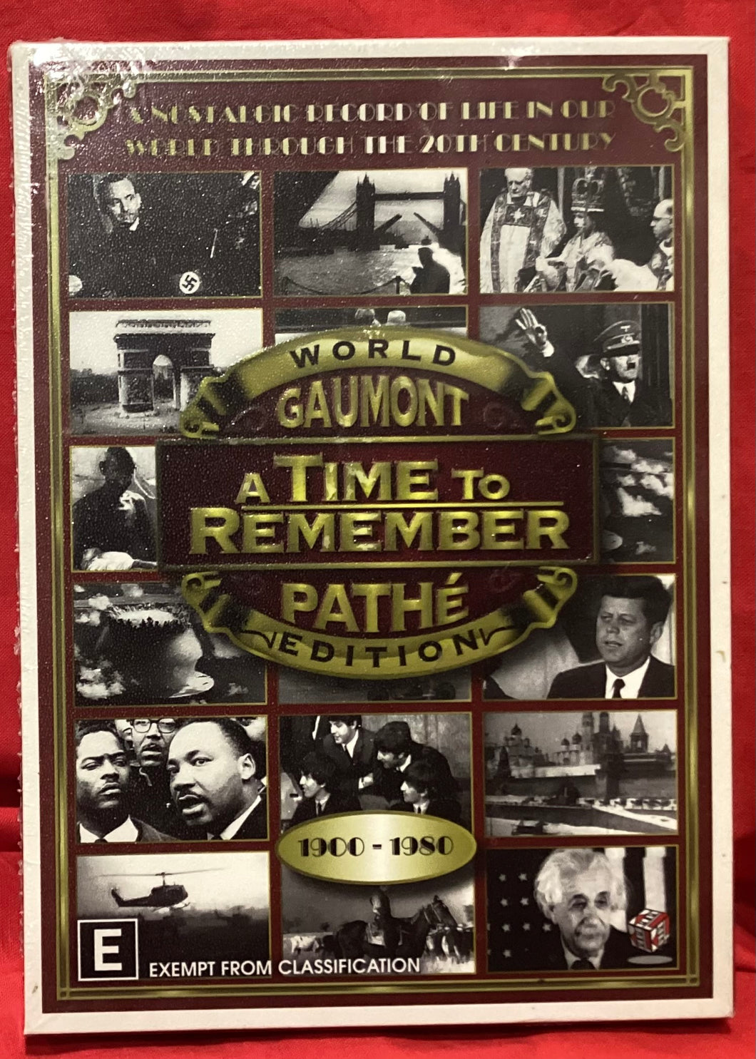 A TIME TO REMEMBER - WORLD  - 1900 - 1980 - 5 DISC SET - DVD (NEW / SEALED)