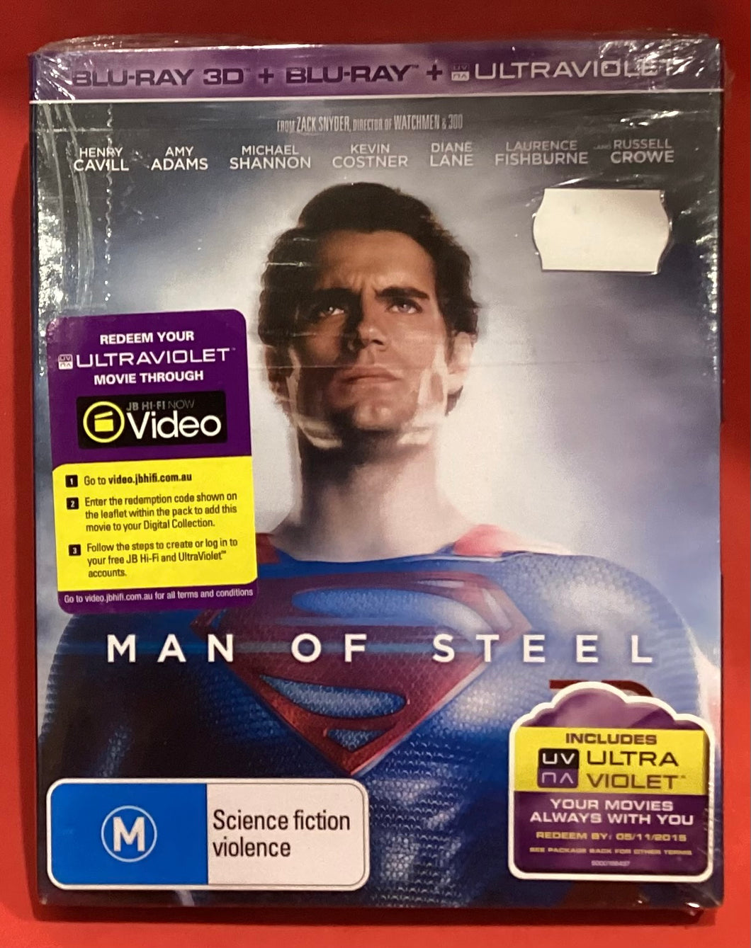 MAN OF STEEL - BLU RAY 3D - BLU RAY (NEW / SEALED)