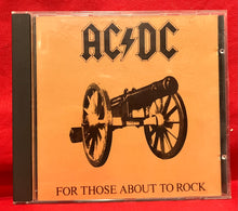 Load image into Gallery viewer, AC/DC - FOR THOSE ABOUT TO ROCK   - CD  (EUROPEAN) 1987
