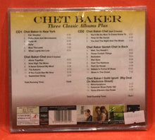 Load image into Gallery viewer, CHET BAKER - THREE CLASSIC ALBUMS PLUS - CD (NEW/SEALED)
